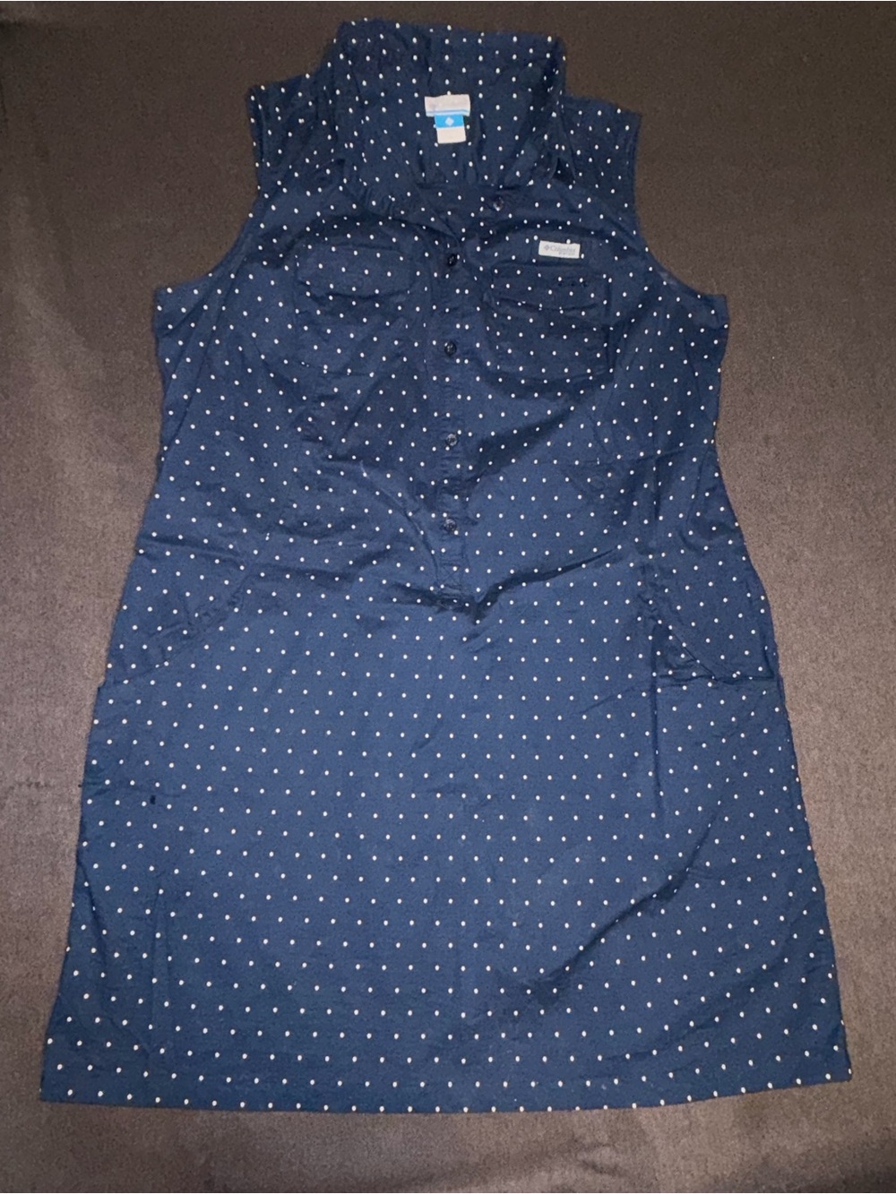 Columbia Polka Dot Shirt Dress size XL